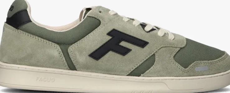 groene faguo lage sneakers palmer leather