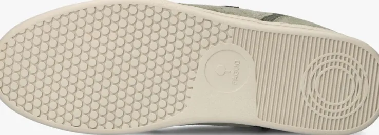 groene faguo lage sneakers palmer leather