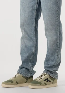 groene faguo lage sneakers palmer leather