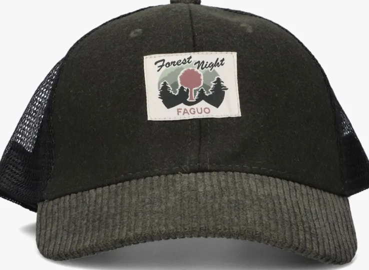 groene faguo pet trucker cap heads wool