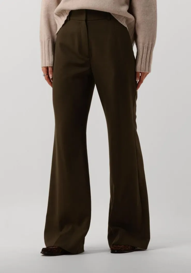 groene fiveunits flared broek olivia 085