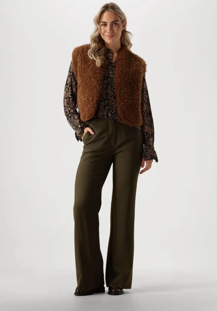 groene fiveunits flared broek olivia 085