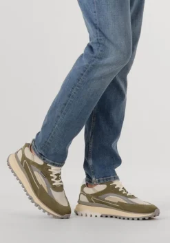 groene floris van bommel lage sneakers sfm-10172 de gripper