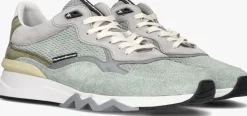 groene floris van bommel lage sneakers sfm-10136 de zager