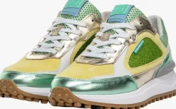 groene floris van bommel lage sneakers sfw-10107