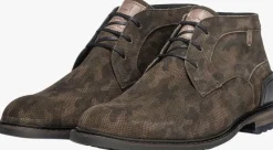 groene floris van bommel nette schoenen sfm-50159 crepi