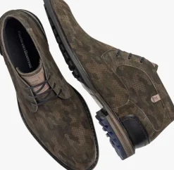 groene floris van bommel nette schoenen sfm-50159 crepi