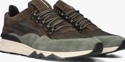 groene floris van bommel lage sneakers sfm-10135 de zager