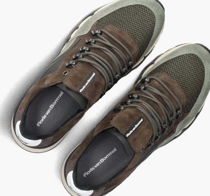 groene floris van bommel lage sneakers sfm-10135 de zager