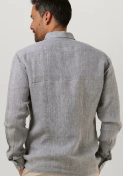 groene genti casual overhemd linnen s7054-1120