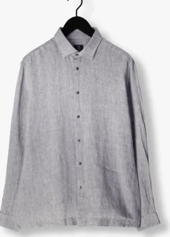 groene genti casual overhemd linnen s7054-1120