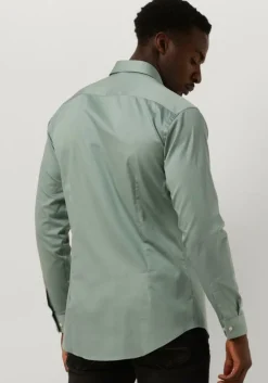 groene genti klassiek overhemd s9254-1109