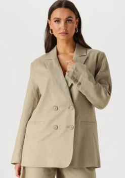 groene gestuz blazer gzizza linen blazer