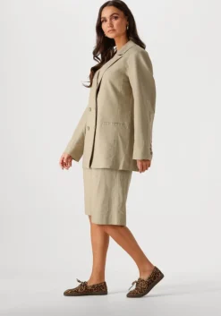 groene gestuz blazer gzizza linen blazer