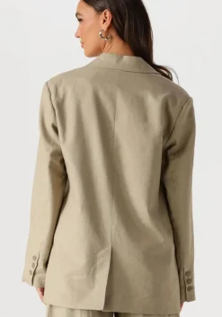 groene gestuz blazer gzizza linen blazer