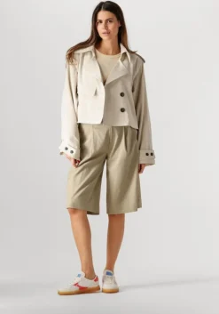 groene gestuz broeken gzizza linen mw short