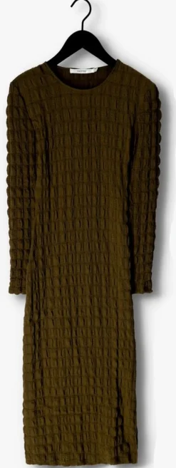 groene gestuz midi jurk alleny dress