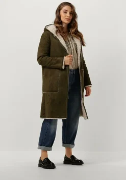 groene goosecraft gewatteerde jas gc adelyn coat