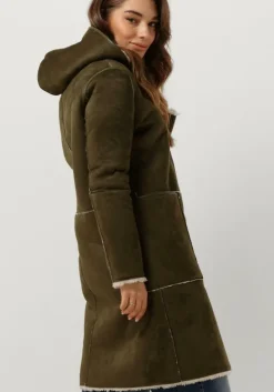 groene goosecraft gewatteerde jas gc adelyn coat