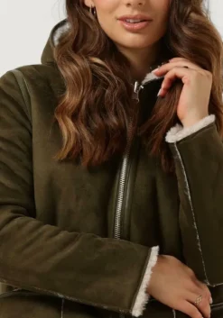 groene goosecraft gewatteerde jas gc adelyn coat