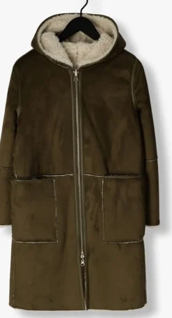 groene goosecraft gewatteerde jas gc adelyn coat