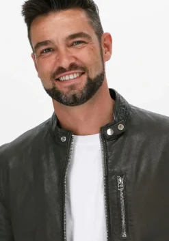 groene goosecraft leren jas gc galway biker