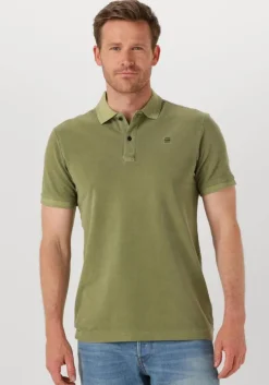 groene g-star raw polo dunda overdyed slim polo ss