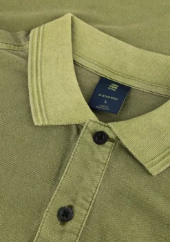 groene g-star raw polo dunda overdyed slim polo ss