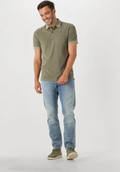 groene g-star raw polo dunda overdyed slim polo ss