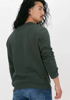 groene g-star raw sweater premium core r sw l/s