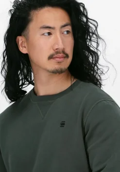 groene g-star raw sweater premium core r sw l/s