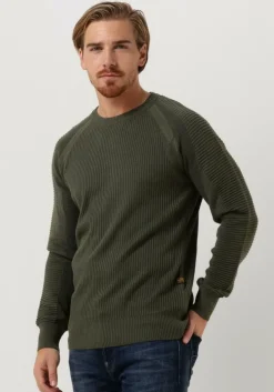 groene g-star raw trui 3d biker r knit