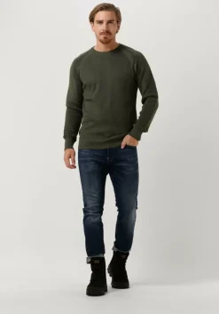 groene g-star raw trui 3d biker r knit