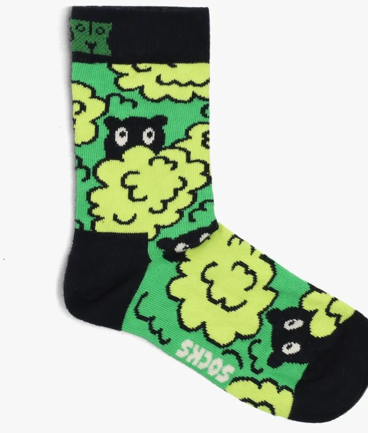 groene happy socks sokken kids peekaboo