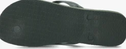 groene havaianas teenslippers brasil logo