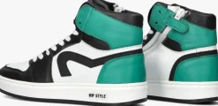 groene hip hoge sneakers h1765