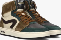 groene hip hoge sneakers h1765