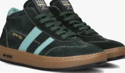 groene hip hoge sneakers h1253