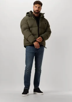 groene hugo gewatteerde jas bironto2441