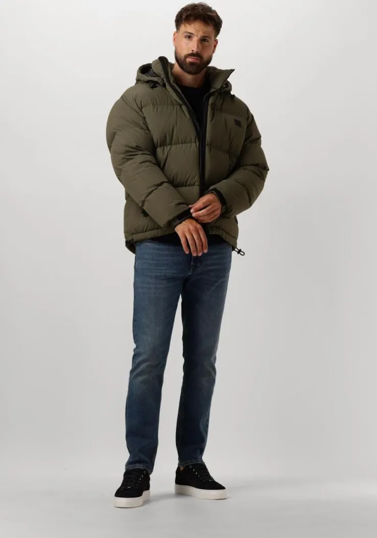 groene hugo gewatteerde jas bironto2441