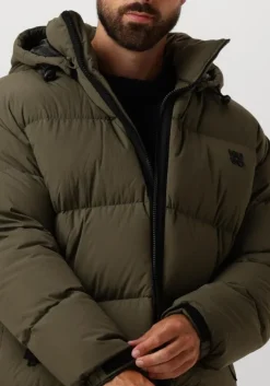 groene hugo gewatteerde jas bironto2441