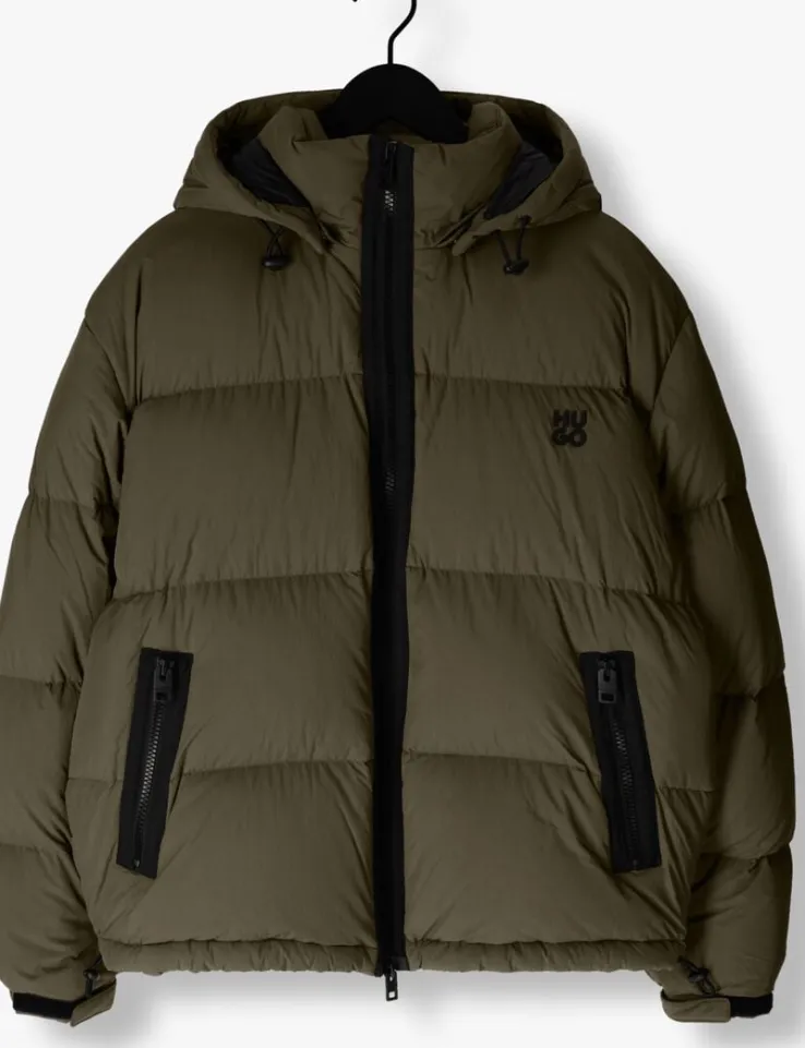 groene hugo gewatteerde jas bironto2441