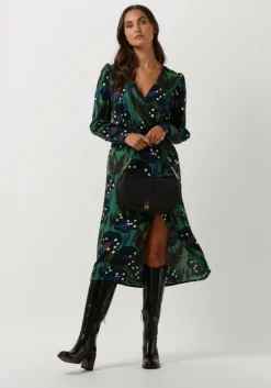 groene idano midi jurk jolande