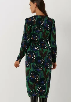 groene idano midi jurk jolande