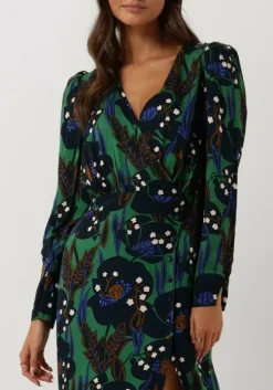 groene idano midi jurk jolande