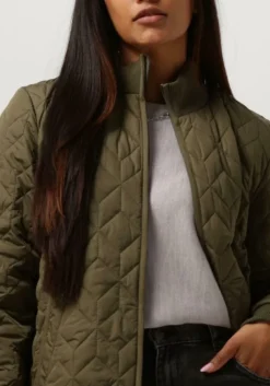 groene ilse jacobsen gewatteerde jas art06