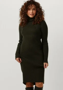groene janice mini jurk jurk gebreid kol travis