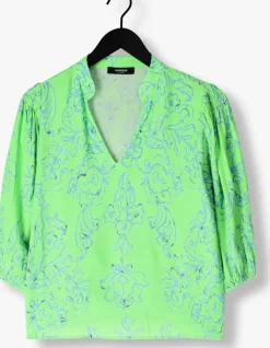 groene jansen amsterdam blouses leonie blouse wp 199 3/4 puffed sleeve