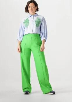 groene jansen amsterdam pantalon abby broek hvm 439 wide long