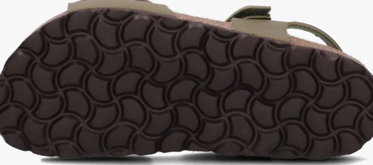 groene kipling platte sandalen guy